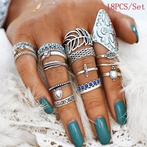 Boho Ring Set